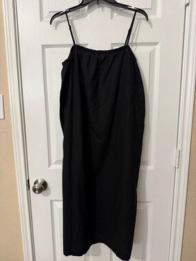 a new day Black Maxi Dress with Spaghetti Straps